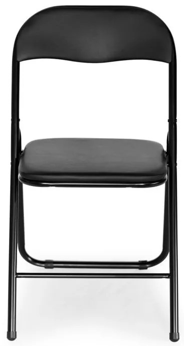 Scaun pliant de cattering negru 4buc