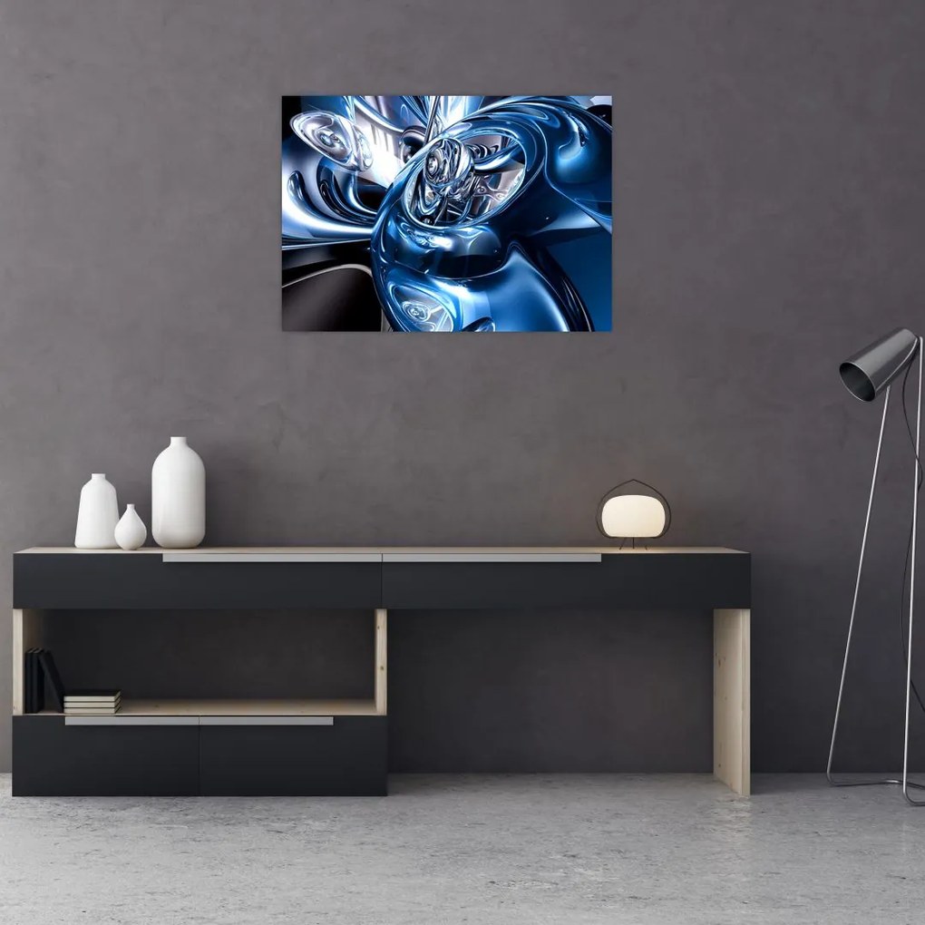 Tablou cu abstracție - cercuri (70x50 cm)