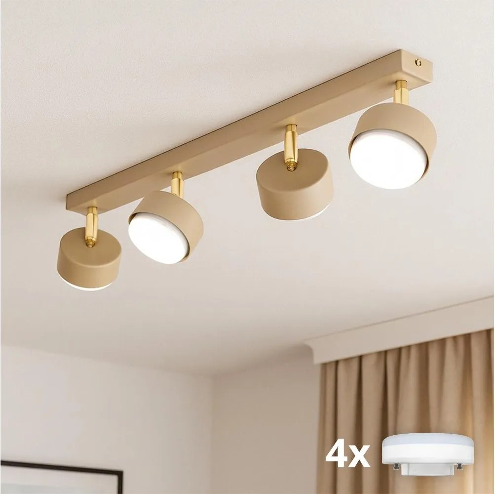Brilagi - LED RGB dimabil spot MONO 4xGX53/14W/230V Wi-Fi Tuya bej