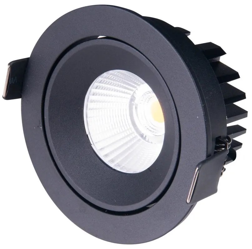 Spot LED incastrabil baie IP65 Cyklop IP65 3000K negru