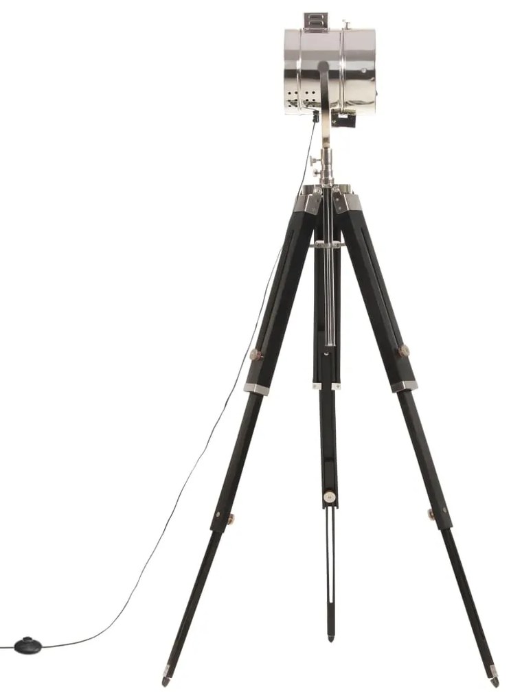 Lampa de podea cu trepied, 165 cm, lemn masiv de mango