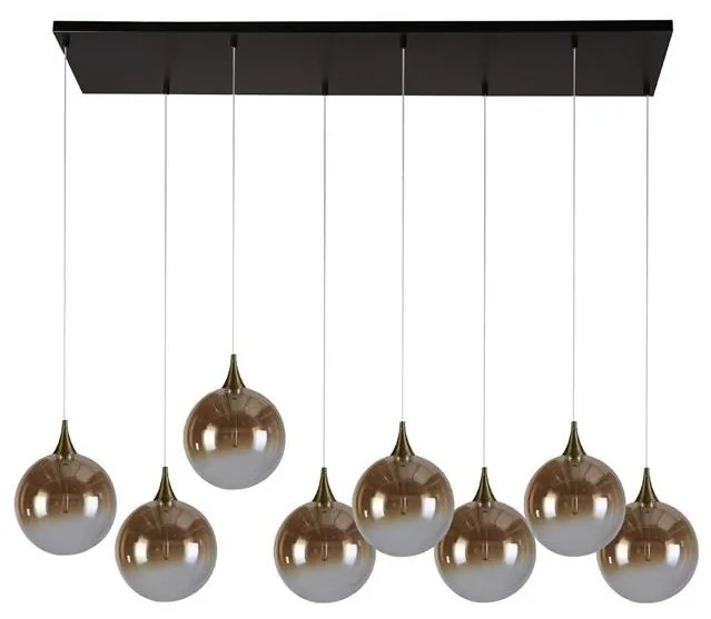 Lustra cu 8 pendule LED design modern minimalist Alchemy