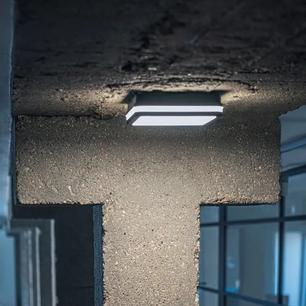 Plafonieră LED Kanlux 38787 BENO LED/12/18W/230V 3000/3500/4000K IP65 antracit