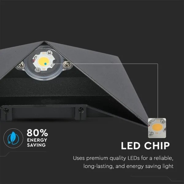 Aplică LED de exterior LED/5W/230V 4000K IP65 negru