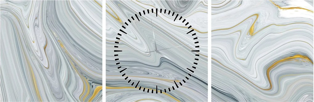 Tablou - Abstracție (cu ceas) (90x30 cm)