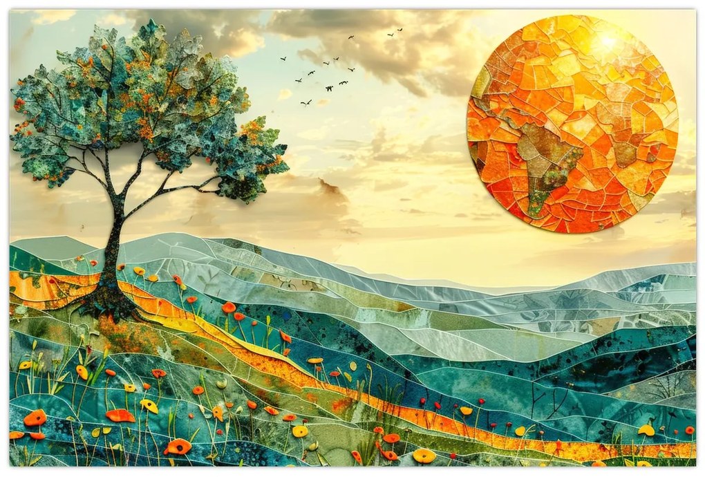 Tablou - Ilustrație peisaj (90x60 cm)
