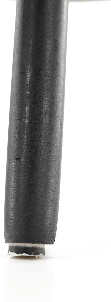 Scaun de bar, negru, plastic/lemn, CARBRY NEW