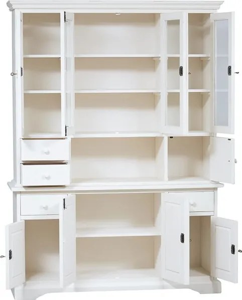 Vitrina, L156 50 H200 cm, 4 usi si sertare