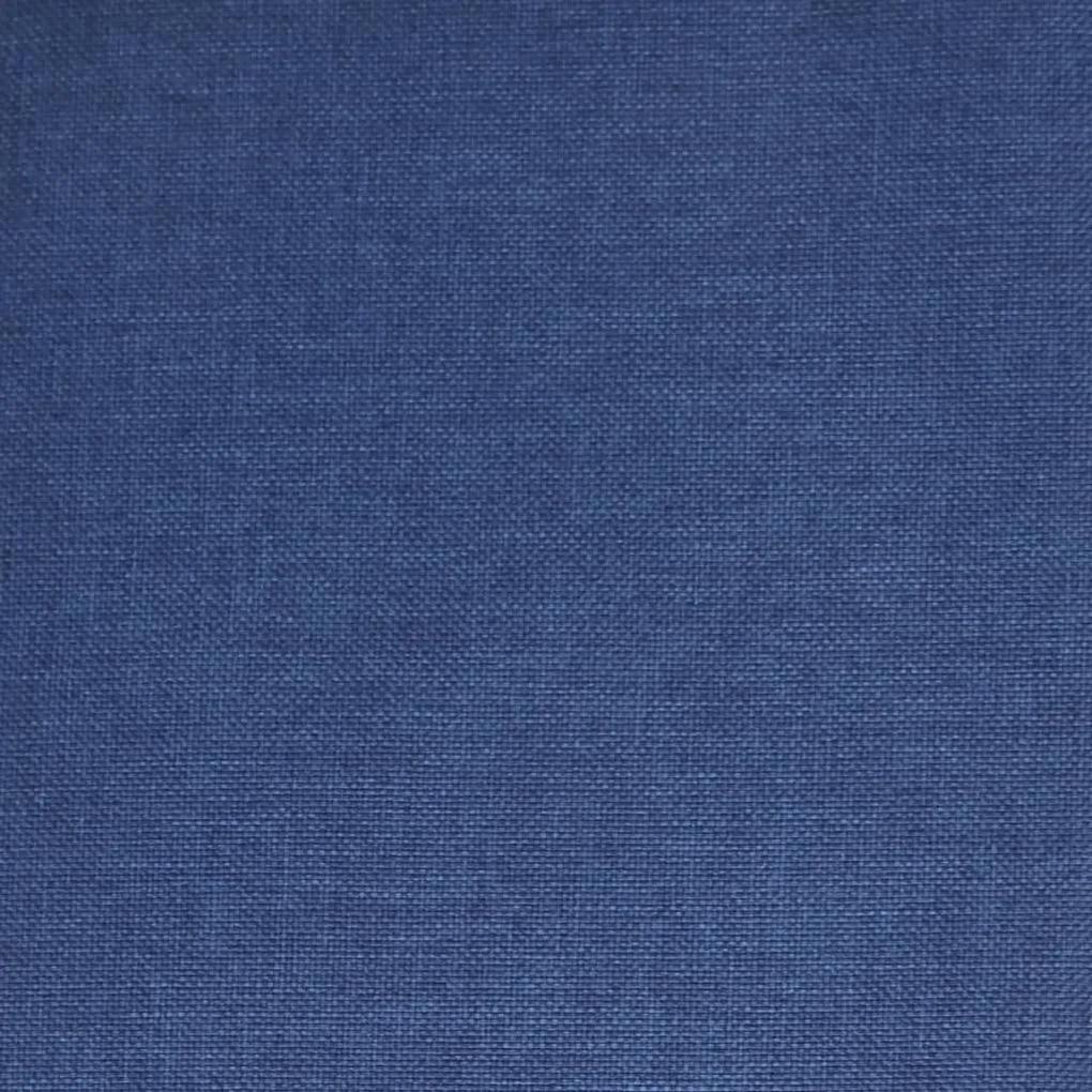 Scaun balansoar cu taburet, albastru, textil 1, Albastru, Cu suport de picioare