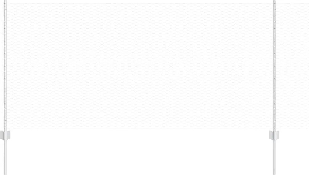 vidaXL Gard cu Stâlp Argintiu 1 x 100 m Oțel