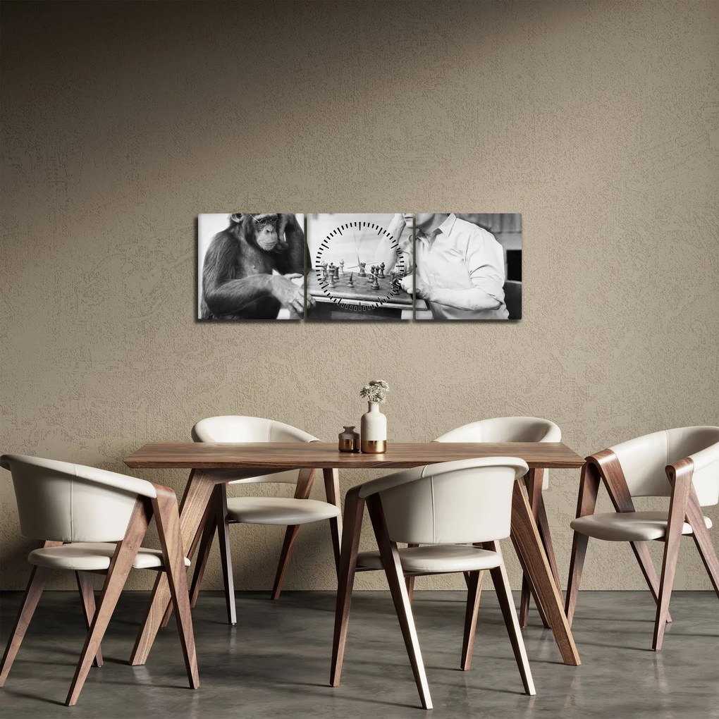 Tablou - Circ 2 (cu ceas) (90x30 cm)