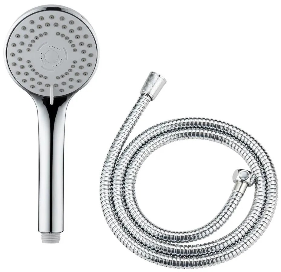 WENKO 24918100 - Cap de duș BASIC LINE 9,5 x 9,5 cm, crom lucios/argintiu