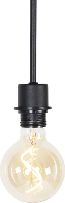 Lampă modernă cu pandantiv neagră fără abajur - Combi 1