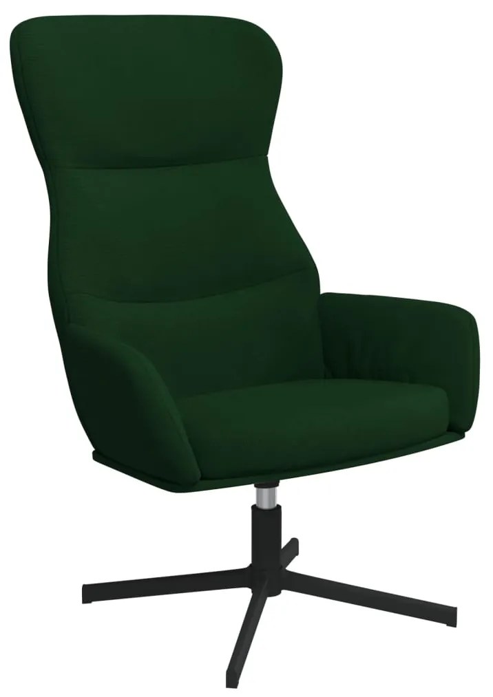 341110 vidaXL Scaun de relaxare, verde închis, catifea