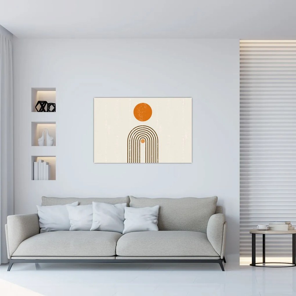 Tablou - Arcuri maro (90x60 cm)