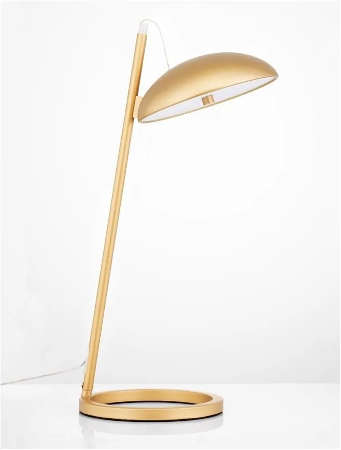 Veioza, lampa de masa LED Flute auriu