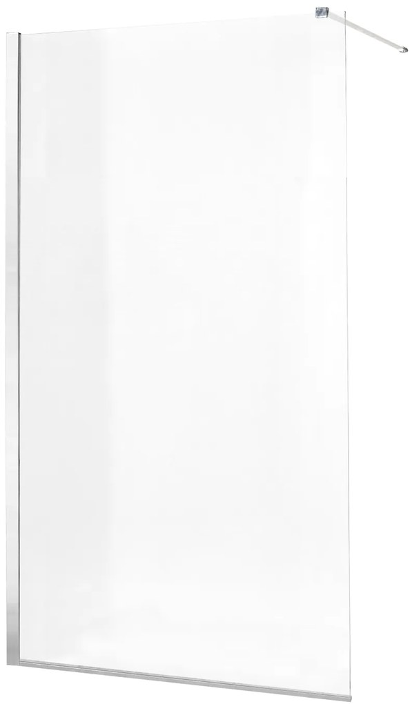 Paravan de dus tip Walk-in 120Ã 200 cm 8 mm profil crom lucios