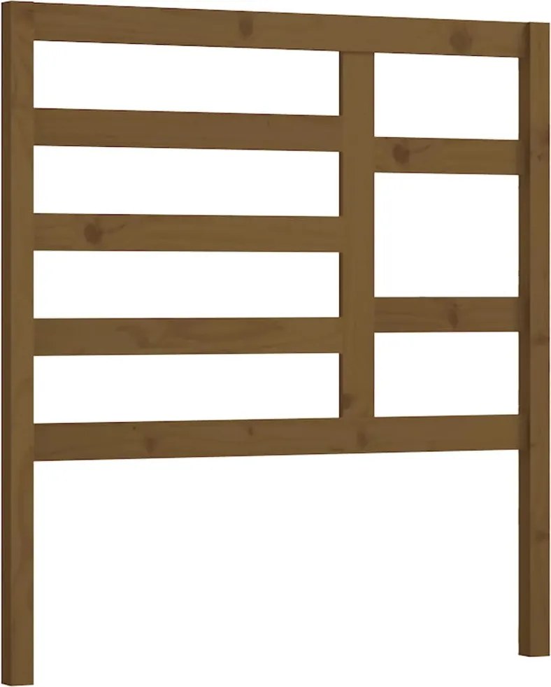 vidaXL Tăblie de pat, maro miere, 106x4x104 cm, lemn masiv de pin