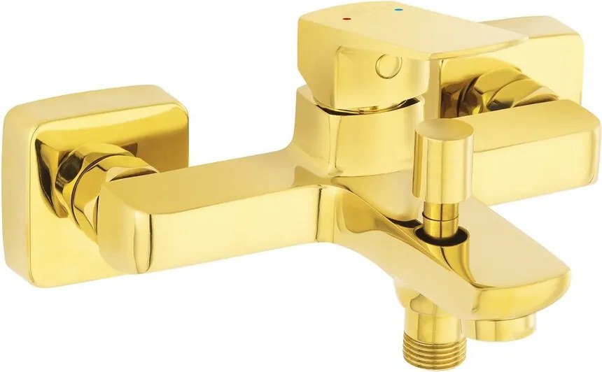 Baterie cada - dus Ferro Vitto Verdeline monocomanda auriu lucios