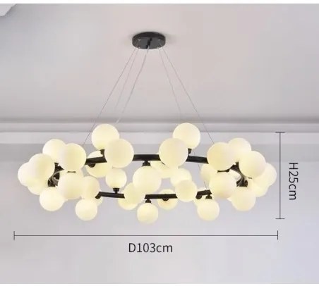 Lustra LED Elit'S 45 Globuri Acril, bec G9 5W 4000k