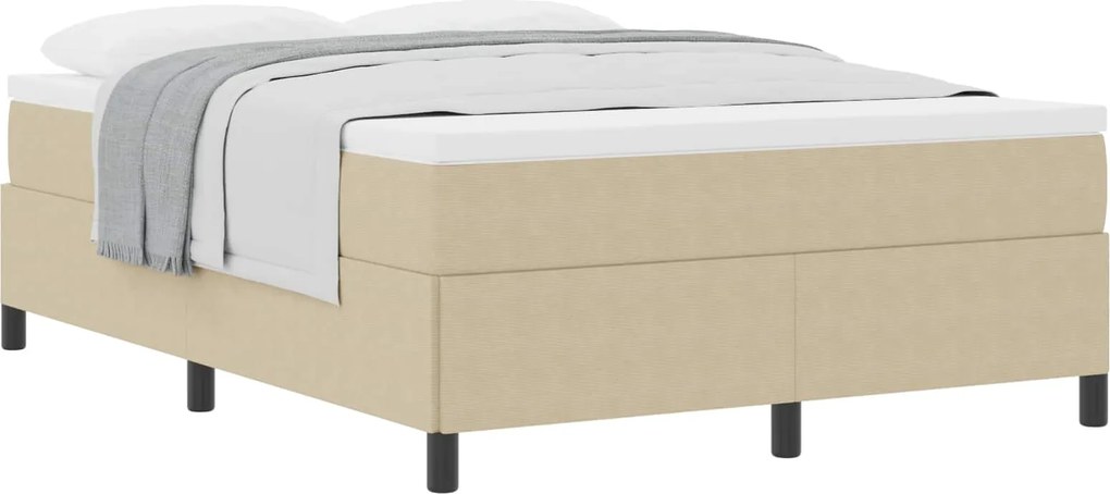 vidaXL Pat cu arcuri Gri Verde 160 x 200 cm Țesătură din corduroy