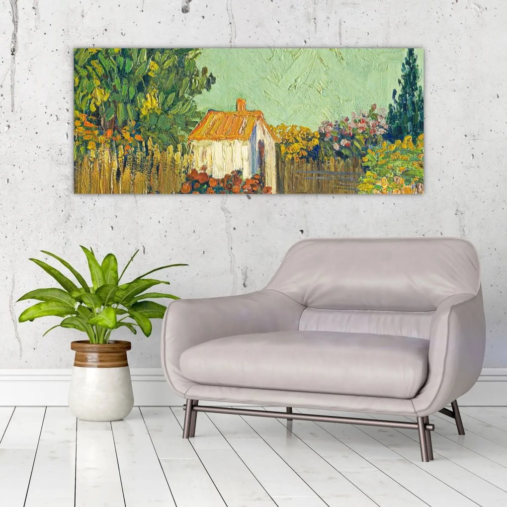 Tablou - Imitator of Vincent van Gogh, Landscape, reproducere (120x50 cm)