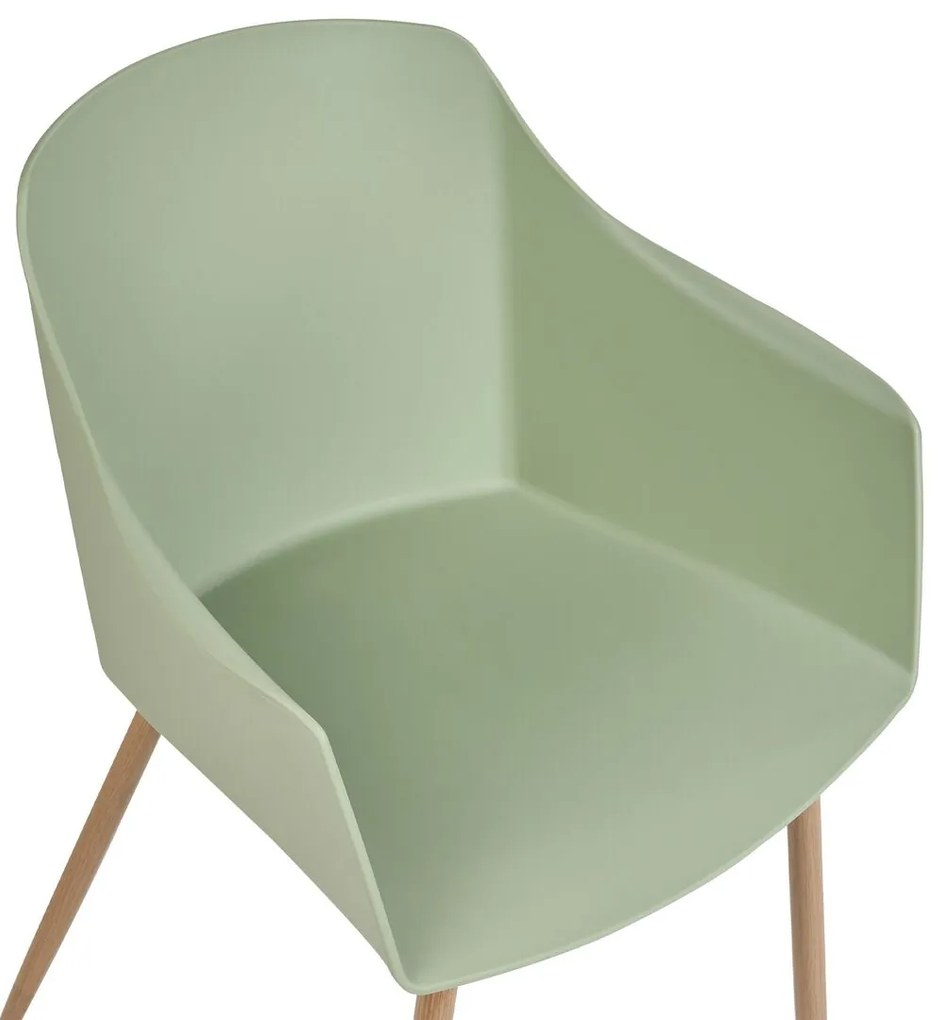 Set 2 buc scaune sufragerie Fonza (verde deschis). 1080360