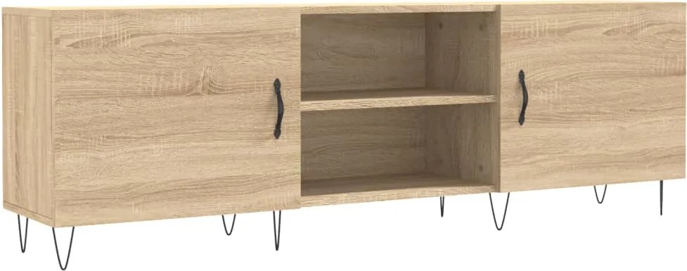 vidaXL Comodă TV, stejar sonoma, 150x30x50 cm, lemn compozit