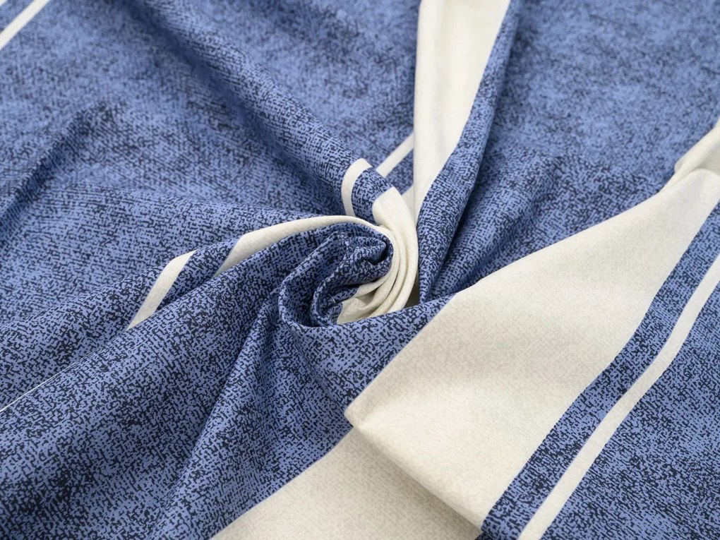 Lenjerie de pat din bumbac Renforce BLUE LINE albastru Dimensiune lenjerie de pat: 70 x 90 cm | 140 x 200 cm