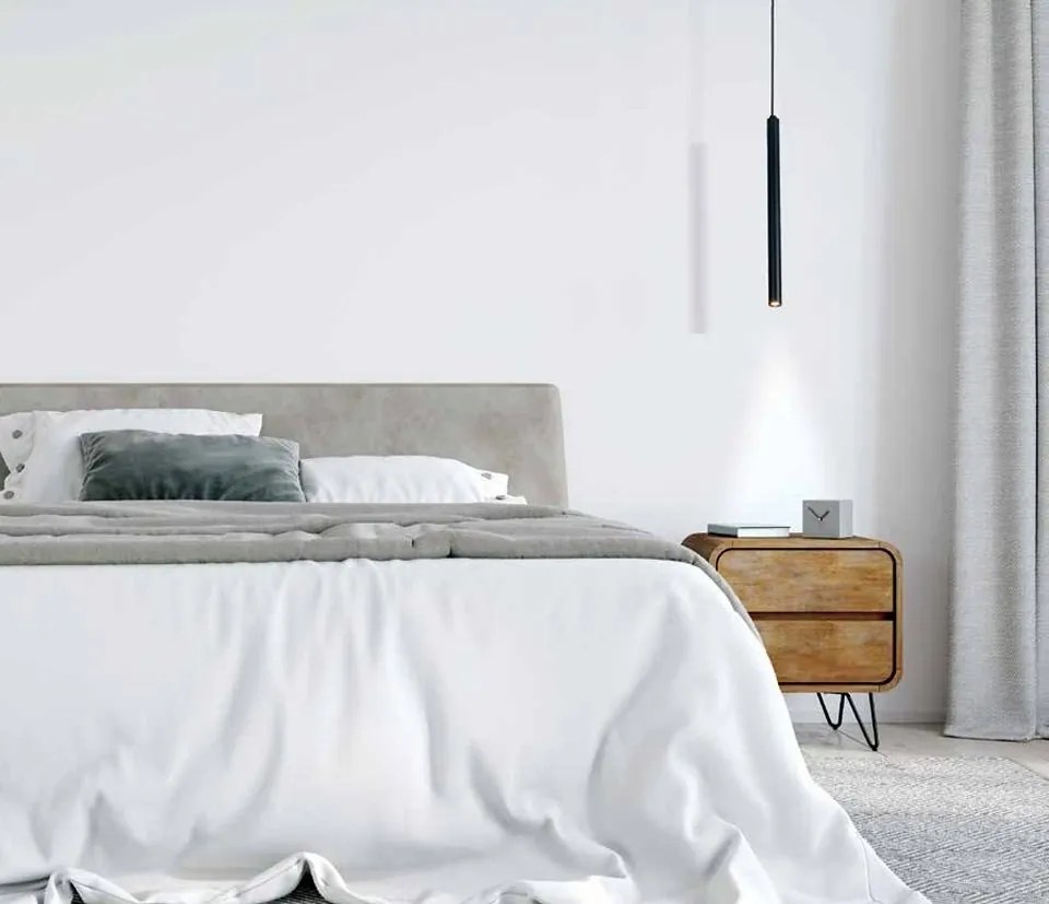 Pendul LED tubular design modern minimalist PENDANT alb