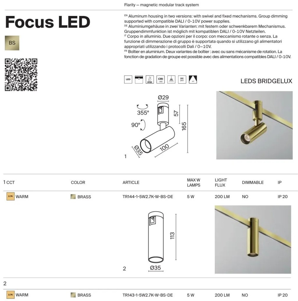 Accesoriu, Spot pentru Sistem Modular Magnetic Flarity, Focus Led alama