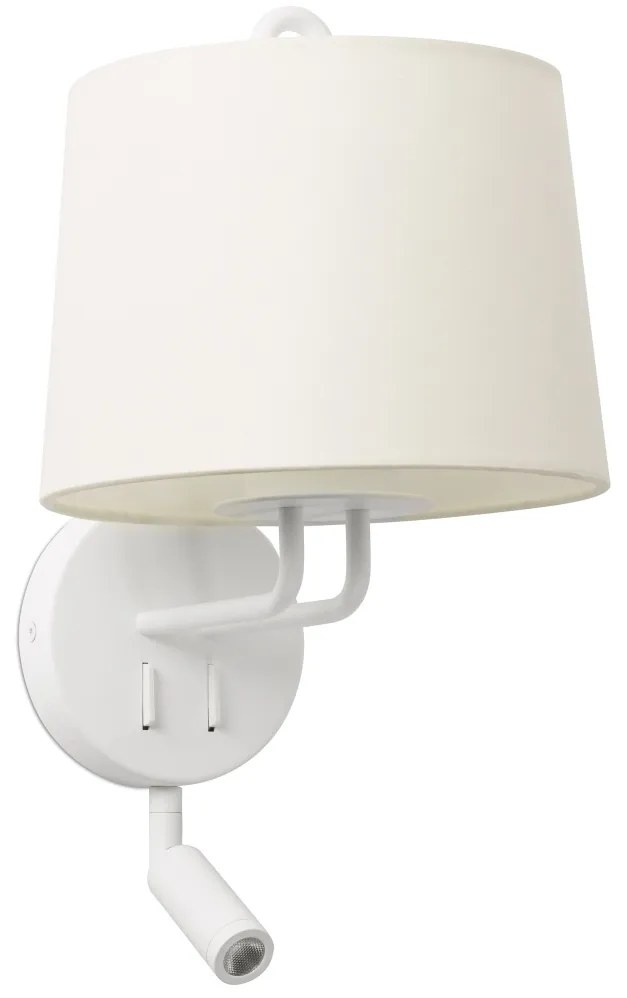 Aplica perete cu reader LED moderna design elegant MONTREAL alba