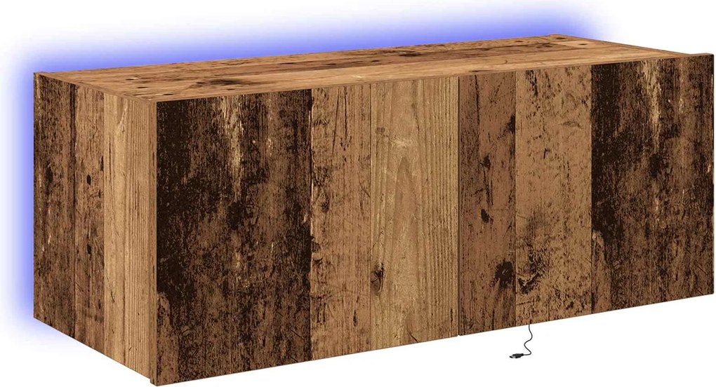 vidaXL Dulap TV de perete Lemn Vechi 80 x 35 x 31 cm Lemn compozit