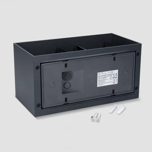 Brilagi - Aplică de perete LED pentru exterior DOUBLE CUBE LED/12W/230V antracit IP65
