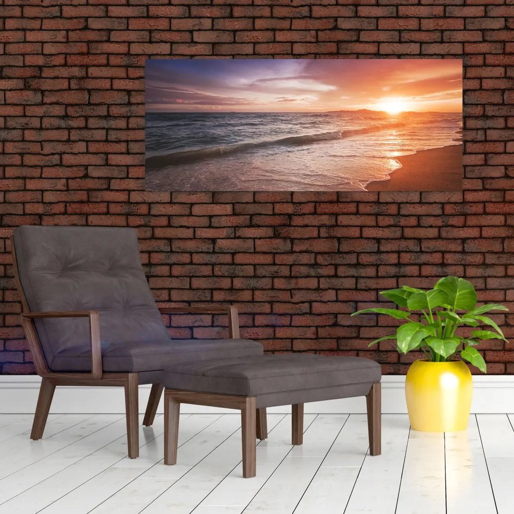 Tablou - Apus de soare în Thailanda (120x50 cm)