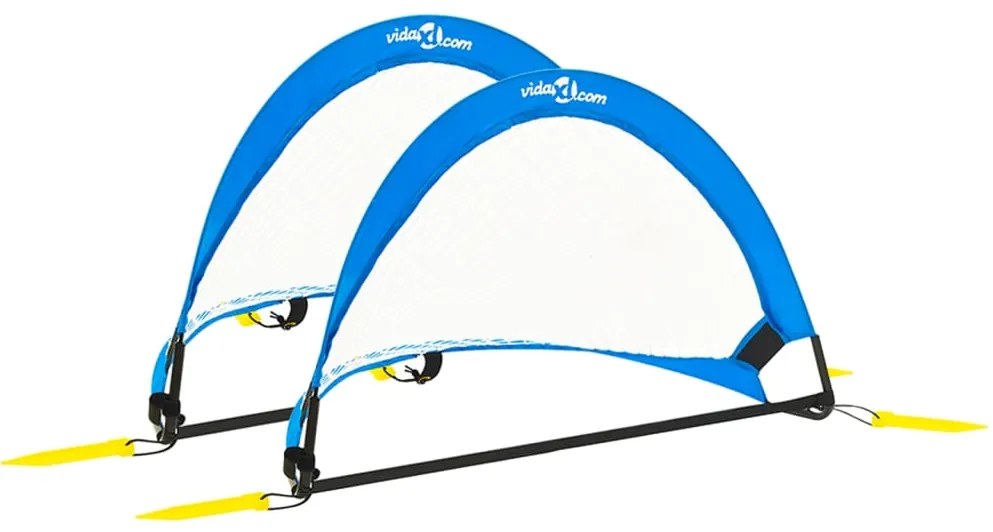 vidaXL Porți fotbal copii 2 buc. geantă depozitare 75,5x46x48 cm