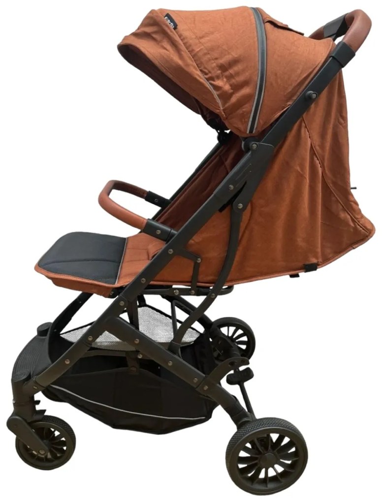 Carucior sport compact cu spatar reglabil, functie de pliere tip troller si husa de picioare. 6-36 luni, Portocaliu - CPC-61-portocaliu