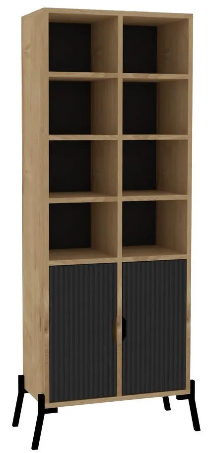 Raft Nolibu (stejar zafir + antracit) . Promo -27%. 1093004