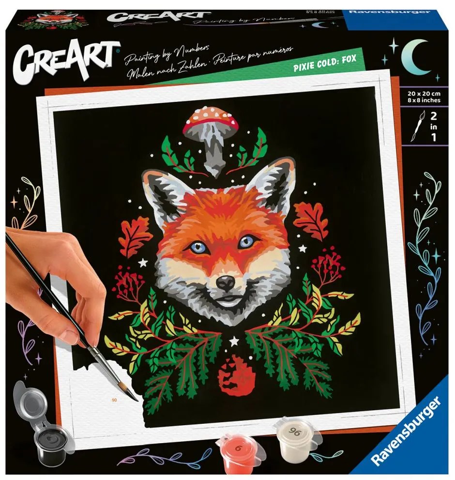 CREART PICTURA PE NUMERE PENTRU ADULTI EDITIE PIXIE COLD VULPE - RAVENSBURGER (RVSPBN23511)