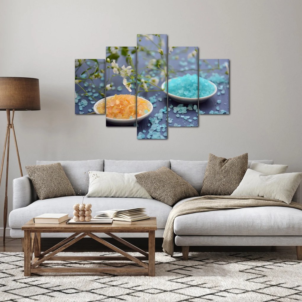 Tablou cu sarea de mare colorată (150x105 cm)