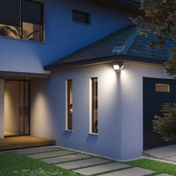 Philips - Aplică LED solară de perete cu senzor ZYREN LED/24,5W/3,7V 2600 mAh 5000K IP65