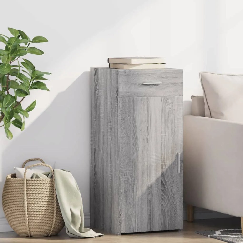 vidaXL Dulap, sonoma gri, 40x42,5x93 cm, lemn prelucrat