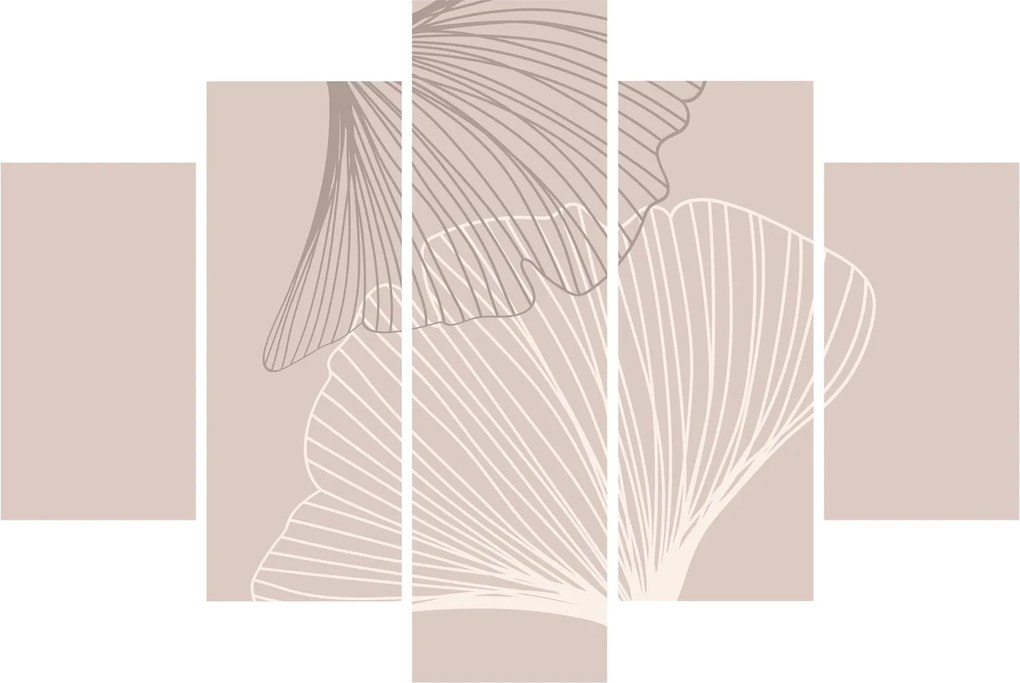 Tablou - Frunze bej N⁰2 (150x105 cm)