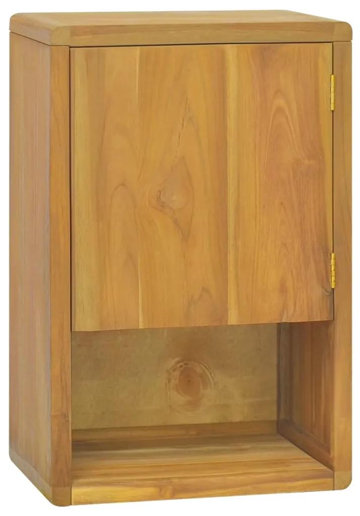 338245 vidaXL Dulap de baie montat pe perete, 45x30x70 cm, lemn masiv de tec