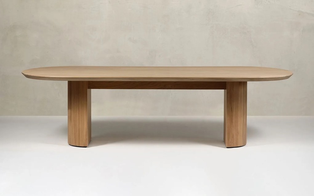 Masă lemn masiv de dining Quantum, 280 × 110 × 75 cm