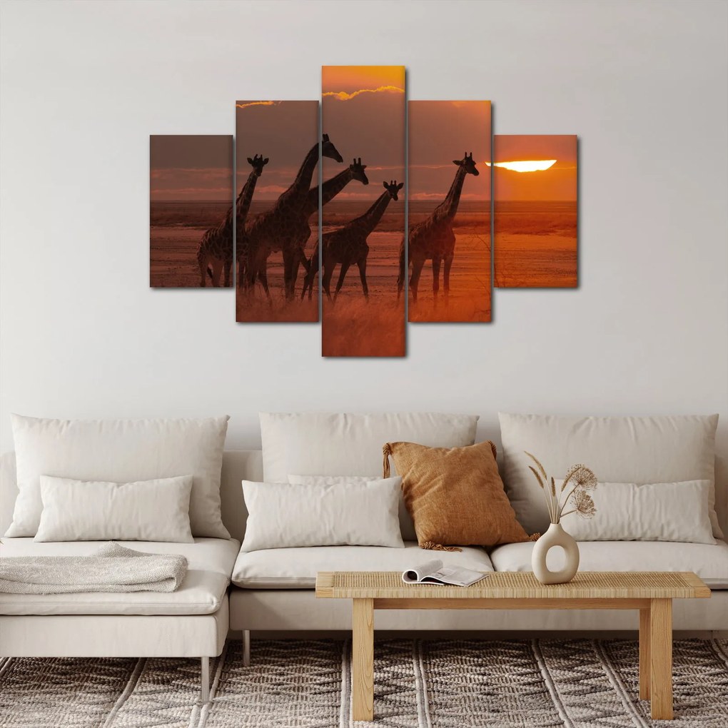 Tablou - Girafe în savana africană (150x105 cm)