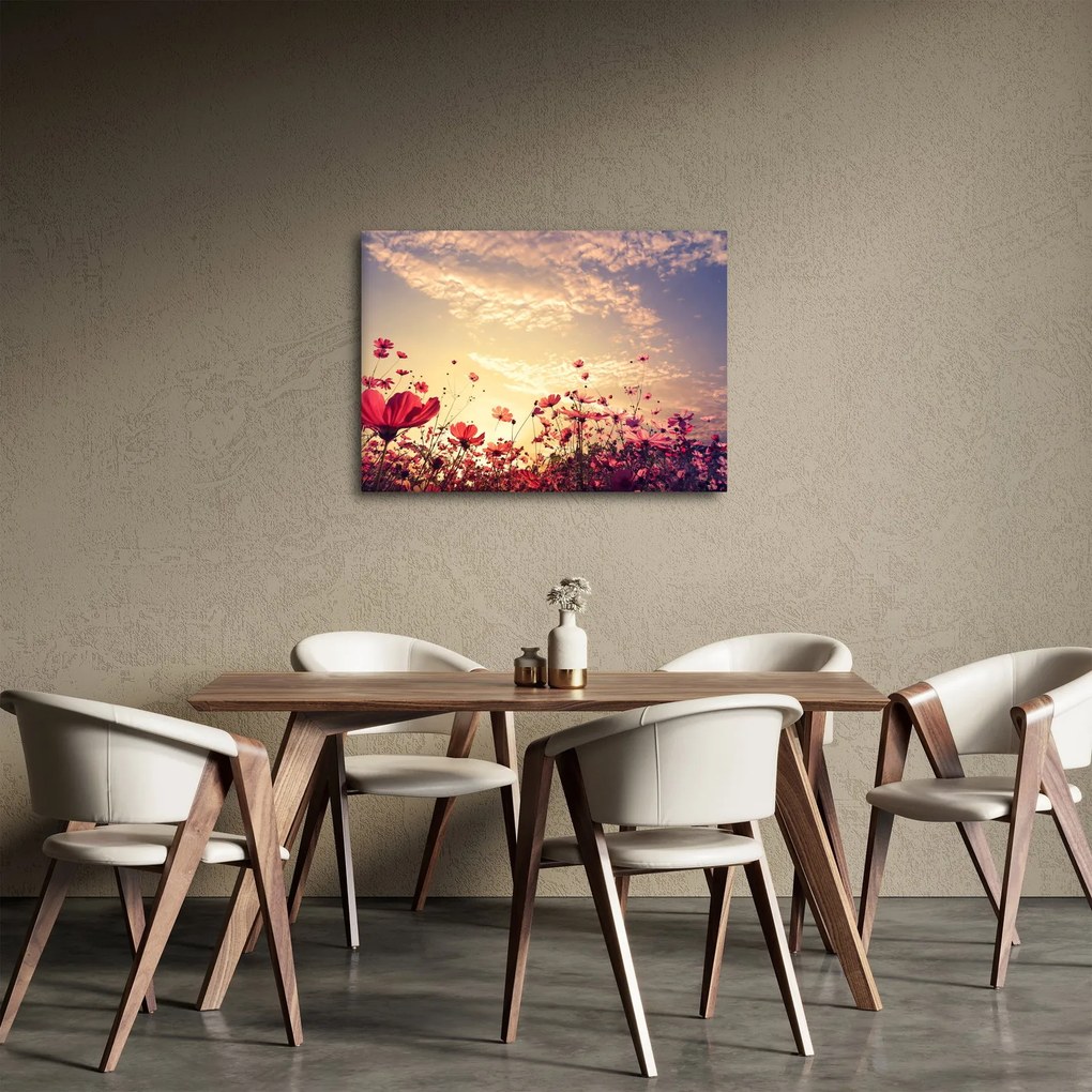 Tablou - Lunca cu flori (70x50 cm)