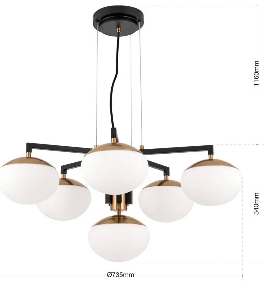 Lustra suspendata moderna design decorativ JOSEPHINE D-73,5cm