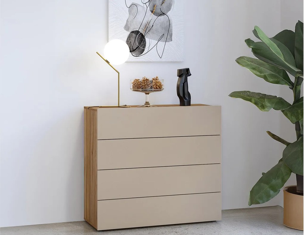 Comodă lemn masiv Eleganza, 100 × 91 × 41 cm