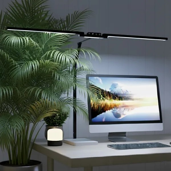 Brilagi-LED Lampă de birou tactilă dimabilă VARIO LED/24W/230V 3000-6500K negru